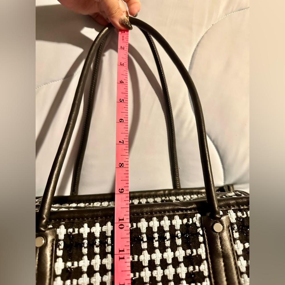 Kate Spade Black, Blue and White Checkered Tote Bag - Picture 13 of 14